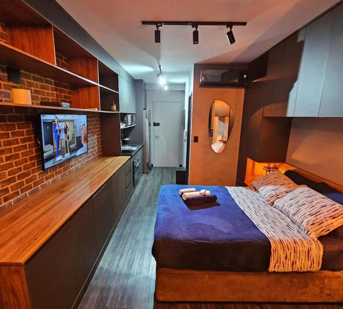 דירה סאו פאולו Studio Com Ampla Vista, Pq Augusta, 11 Andar, Metro ברזיל