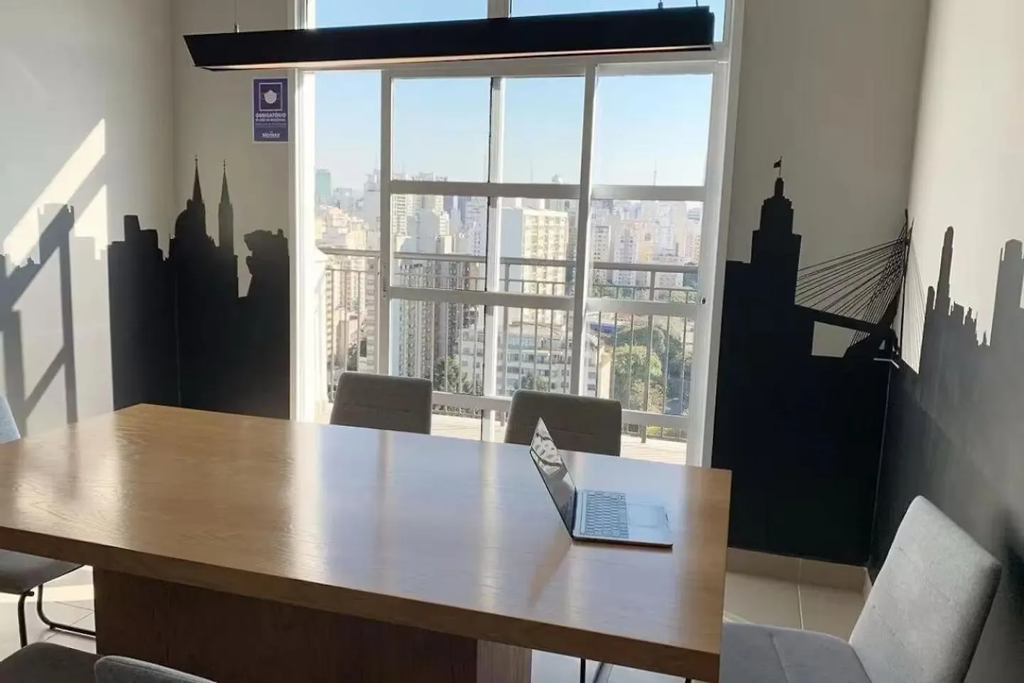 סאו פאולו Studio Com Ampla Vista, Pq Augusta, 11 Andar, Metro